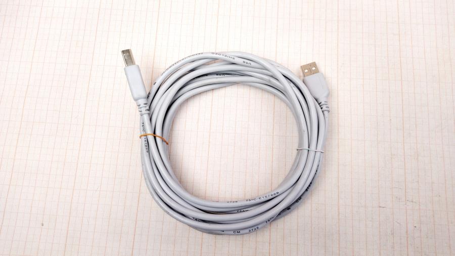 165-986-001 Кабель USB  USB A (M) - USB B (M) 5m #1