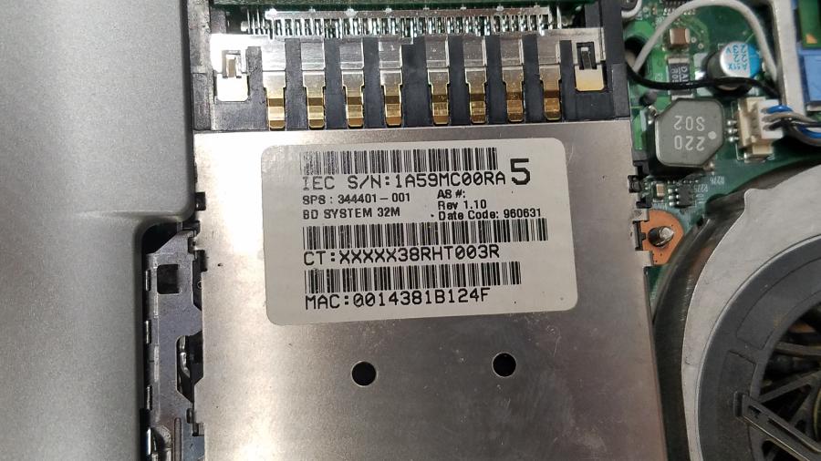 147-100-001 Ноутбук HP COMPAQ nc6000 #13