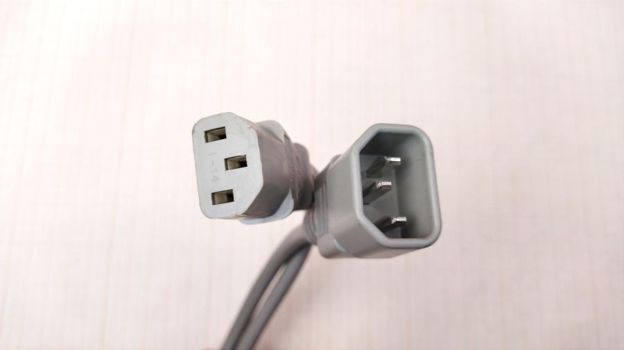 114-423-001 Удлинитель питания IEC-C14 WELL SHIN IEC C13 - IEC C14 1.8m gry #3