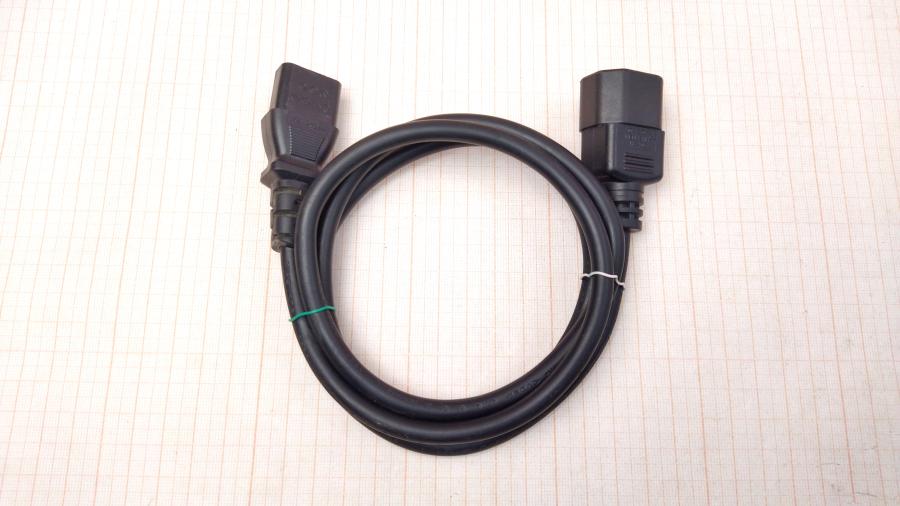 114-431-001 Удлинитель питания IEC-C14 WELL SHIN IEC C13 - IEC C14 1.2m blk #1