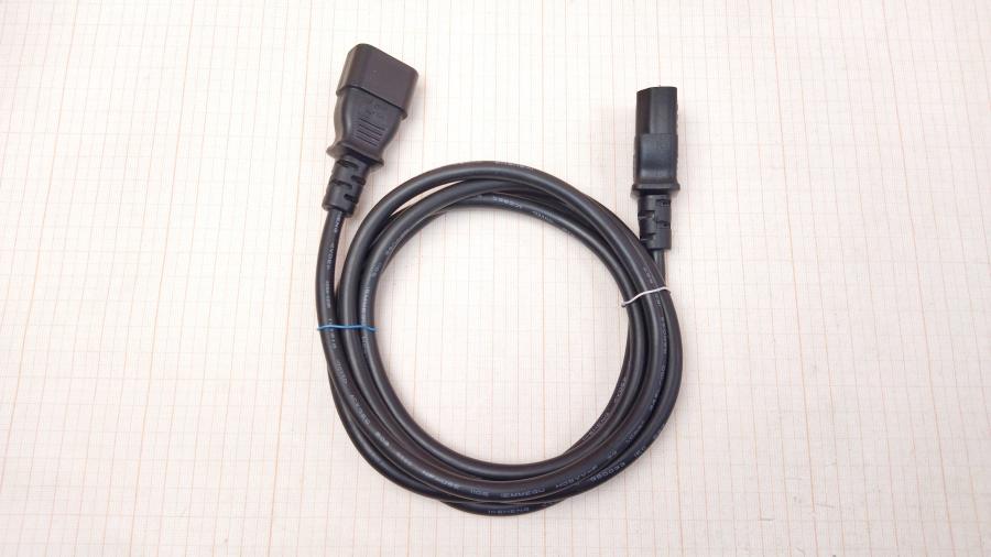 114-432-001 Удлинитель питания IEC-C14 CHAOHUI IEC C13 - IEC C14 1.8m blk #1