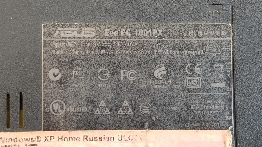 147-101-001 Нетбук ASUS Eee PC 1001PX #10