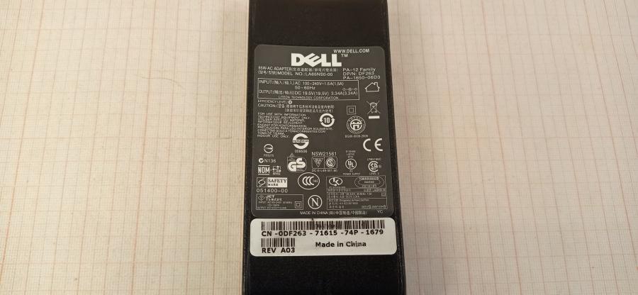 134-030-001 БП для ноутбука DELL LA65NS0-00 #7