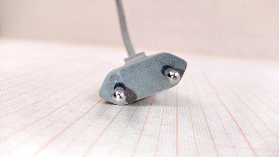 114-456-001 Кабель питания CEE 7/16   CEE7/16 - IEC-C7 2G×0.75мм² 1.8M gry #3