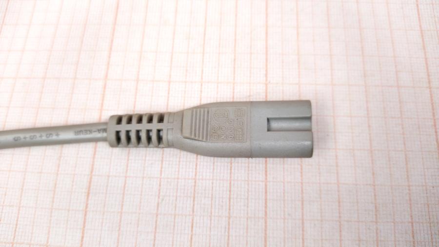 114-456-001 Кабель питания CEE 7/16   CEE7/16 - IEC-C7 2G×0.75мм² 1.8M gry #4