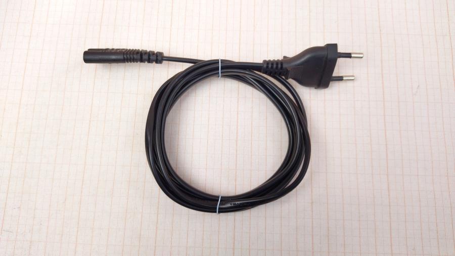 114-459-001 Кабель питания CEE 7/16   CEE7/16 - IEC-C7 2G×0.75мм² 1.8M blk #1