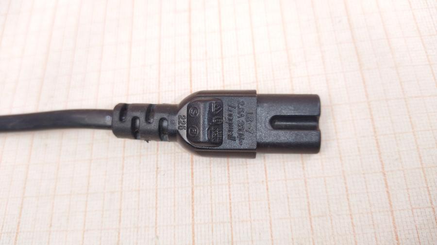 114-463-001 Кабель питания CEE 7/16 LONGWELL  CEE7/16 - IEC-C7 2G×0.75мм² 1M #4