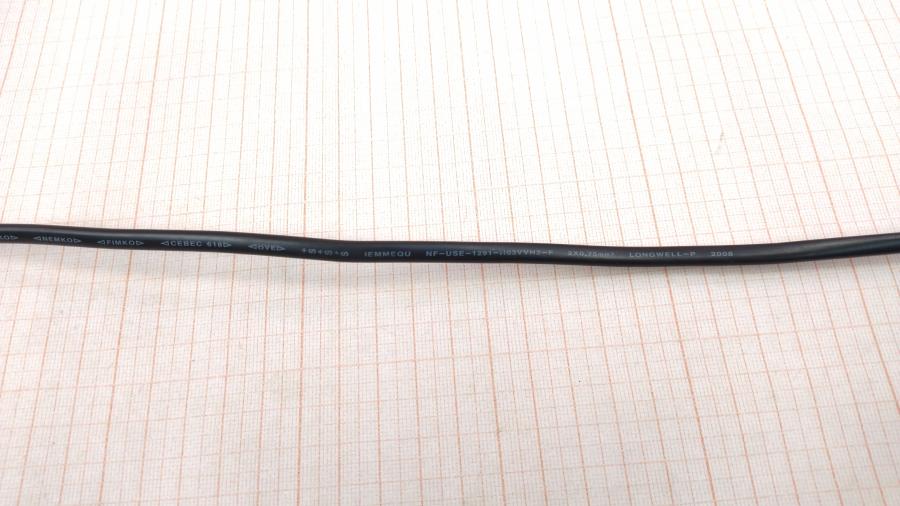 114-463-001 Кабель питания CEE 7/16 LONGWELL  CEE7/16 - IEC-C7 2G×0.75мм² 1M #7