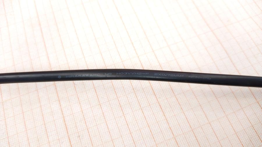 114-466-001 Кабель питания CEE 7/16 HIRAKAWA HEWTECH CEE7/16 - IEC-C7 2G×0.75мм² 2M fb #6