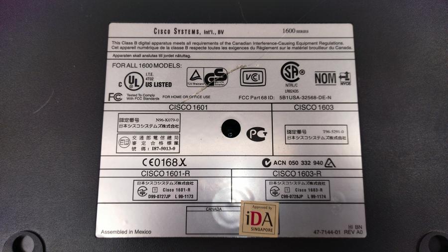 068-033-001 Маршрутизатор CISCO 1601-R #10