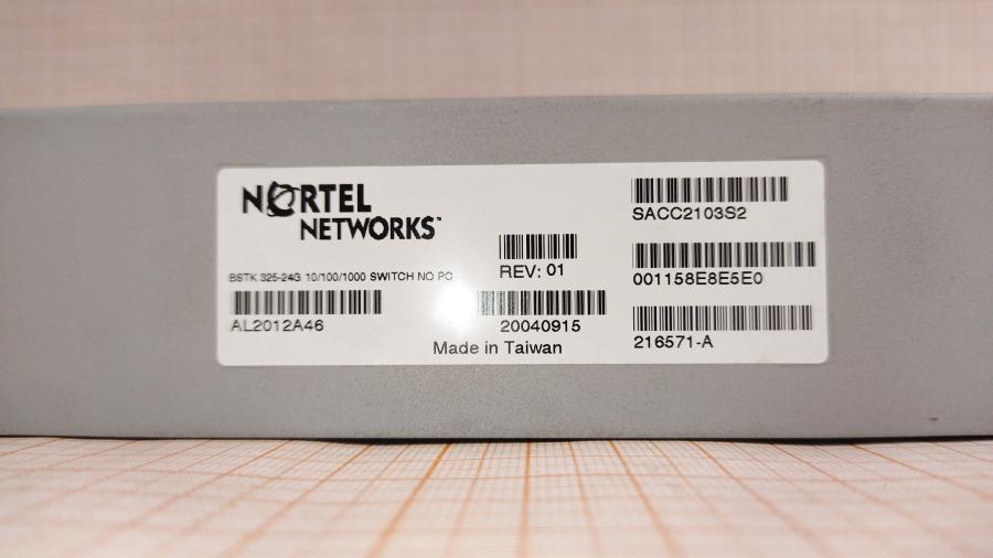 077-067-001 Коммутатор управляемый NORTEL BayStack 325-24G Switch #12