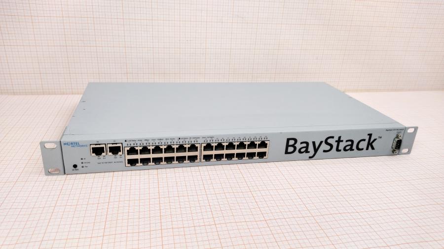 077-067-007 Коммутатор управляемый NORTEL BayStack 325-24G Switch #1