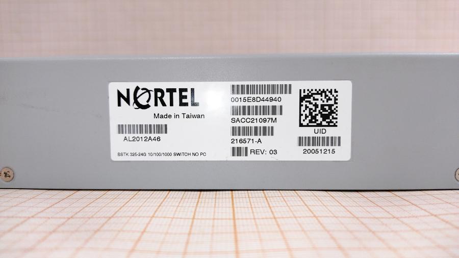 077-067-007 Коммутатор управляемый NORTEL BayStack 325-24G Switch #12