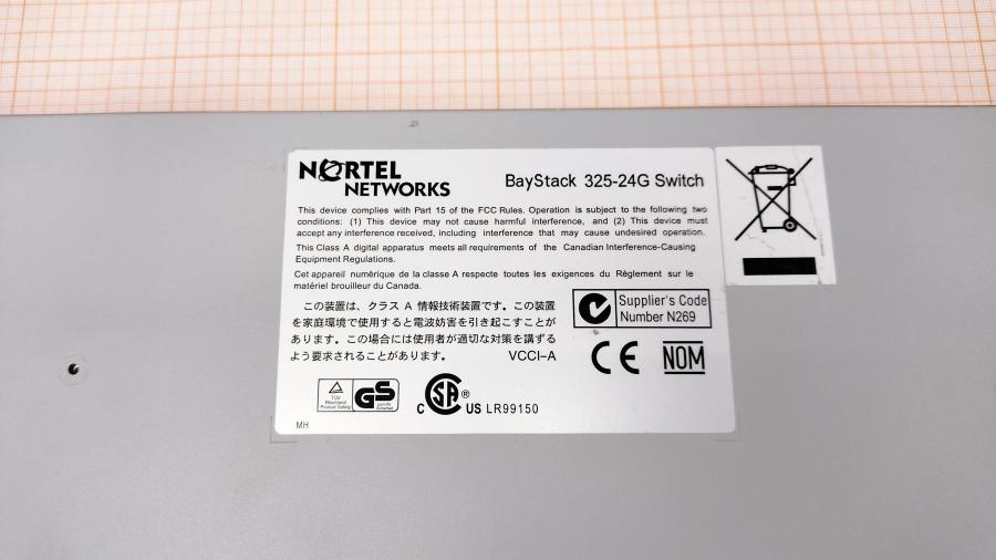 077-067-007 Коммутатор управляемый NORTEL BayStack 325-24G Switch #14