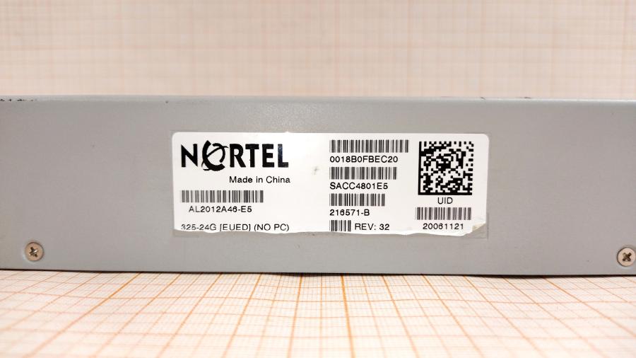 077-067-003 Коммутатор управляемый NORTEL BayStack 325-24G Switch #12