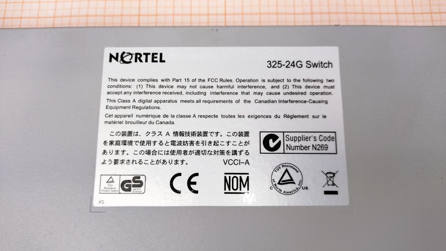077-067-003 Коммутатор управляемый NORTEL BayStack 325-24G Switch #14