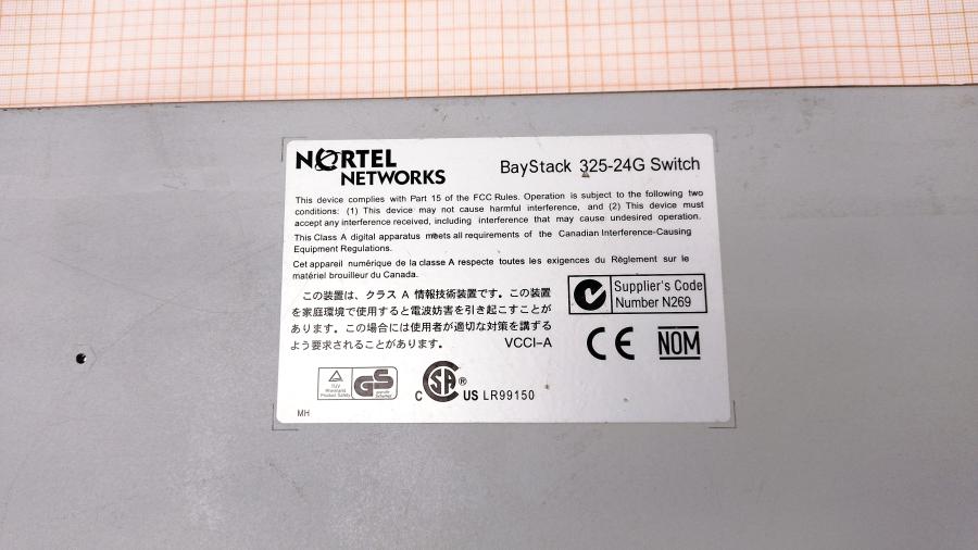 077-067-004 Коммутатор управляемый NORTEL BayStack 325-24G Switch #13