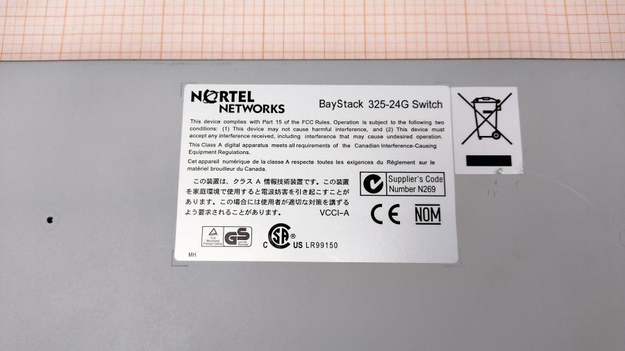 077-067-005 Коммутатор управляемый NORTEL BayStack 325-24G Switch #14