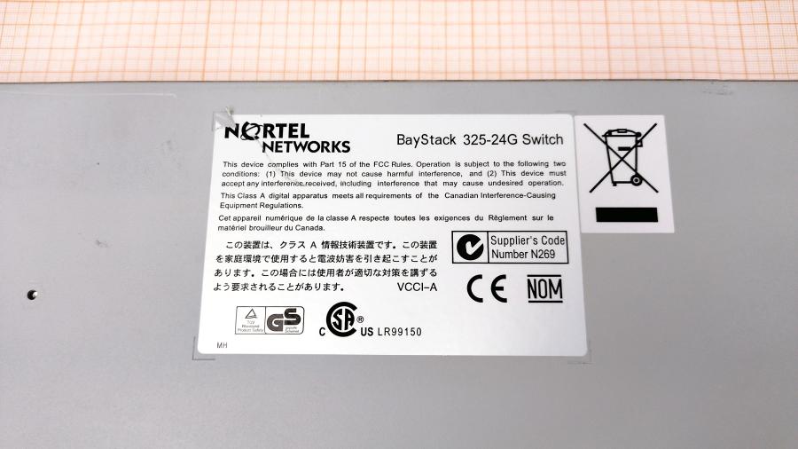 077-067-008 Коммутатор управляемый NORTEL BayStack 325-24G Switch #14