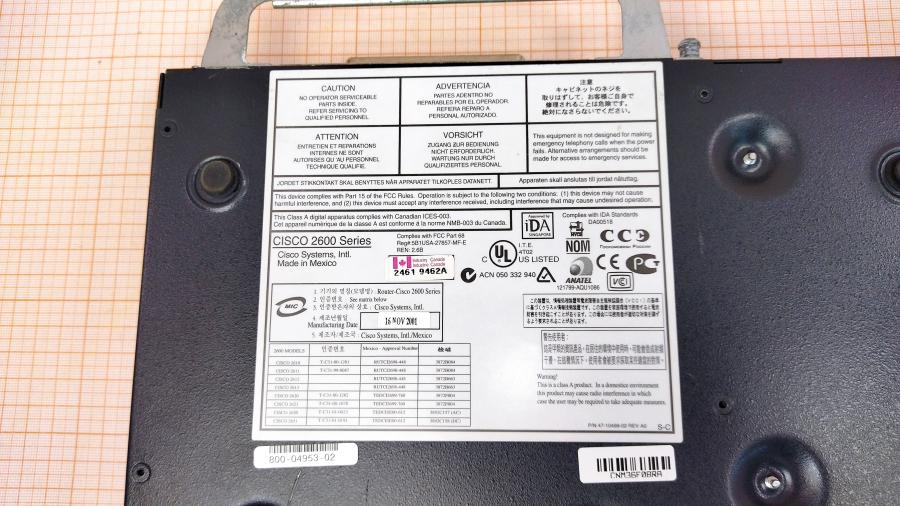 043-053-001 Маршрутизатор CISCO 2611 + NM-HDA-4FXS + 2x WIC-2T #11