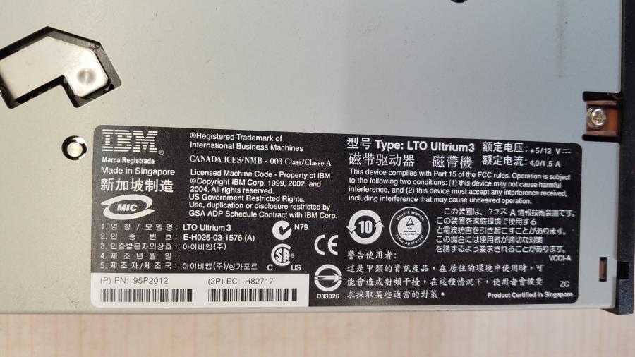 173-243-001 Ленточный накопитель DELL PowerVault 110T LTO3-EX1 #10