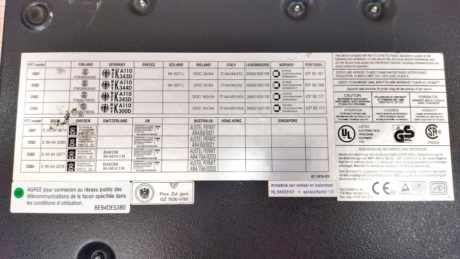 043-061-001 Маршрутизатор CISCO 2501 #12