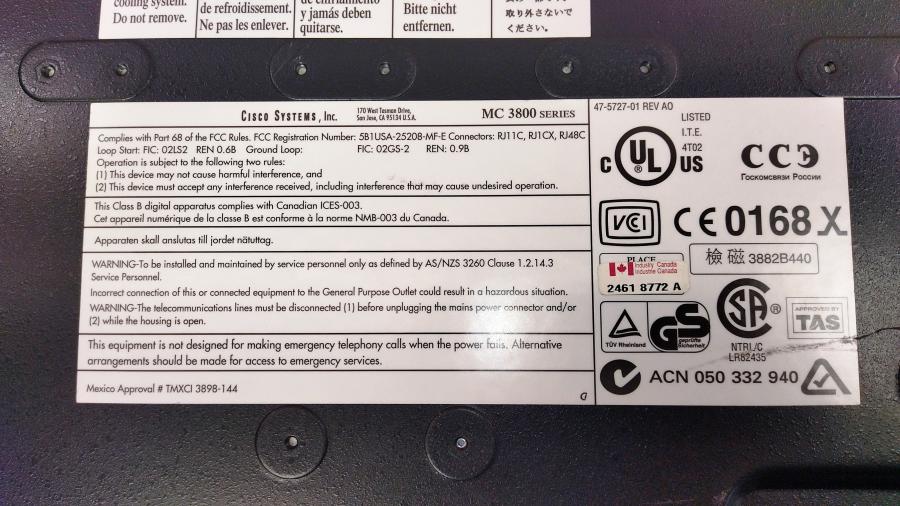 068-019-001 Концентратор CISCO MC3810 + DVM-E1 #12