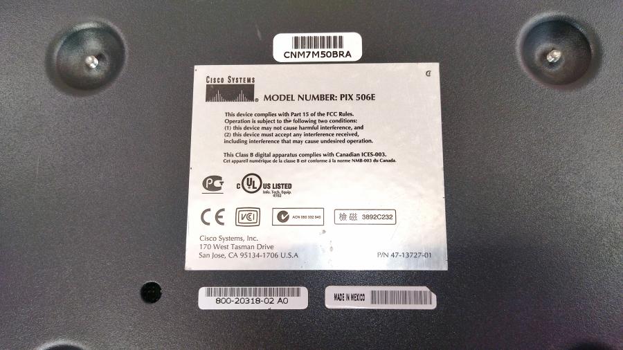 043-062-004 Межсетевой экран CISCO PIX-506E #9