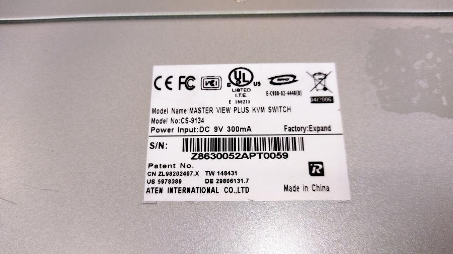 077-076-001 Свитч KVM ATEN Master View PLUS CS-9134 #12