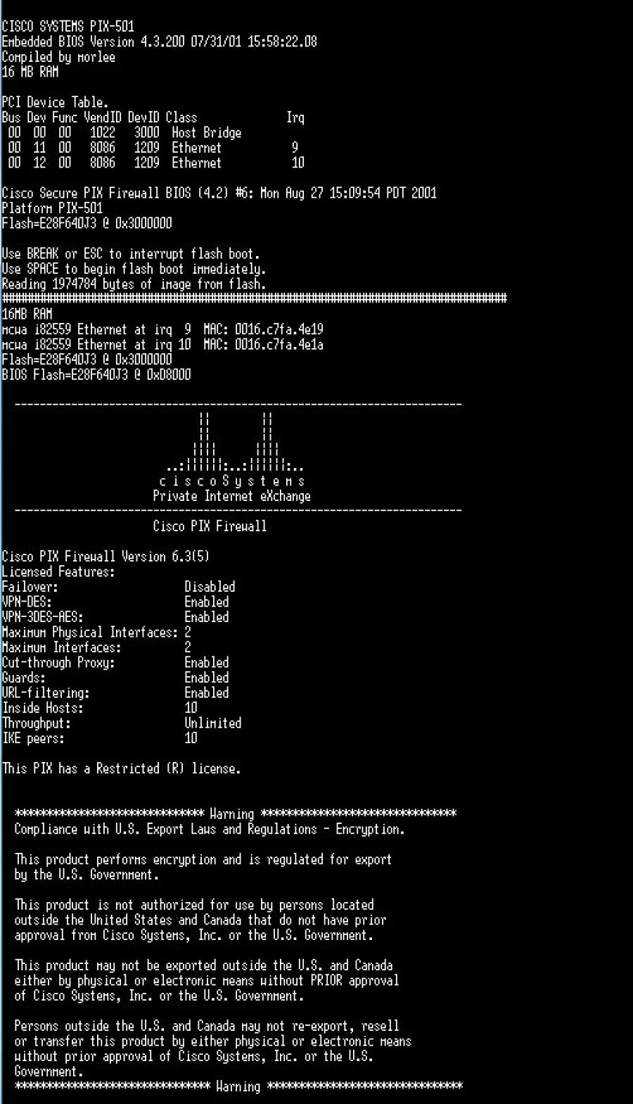 043-065-001 Межсетевой экран CISCO PIX-501 #9