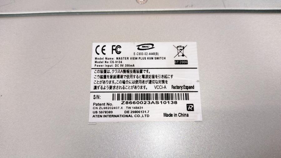 077-076-005 Свитч KVM ATEN Master View PLUS CS-9134 #12