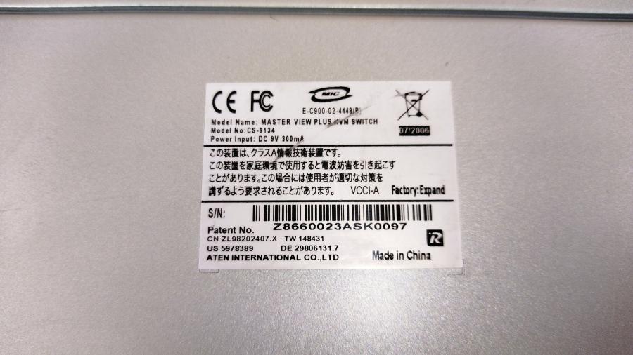 077-076-007 Свитч KVM ATEN Master View PLUS CS-9134 #12
