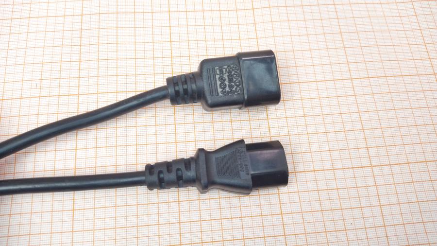 114-488-001 Удлинитель питания IEC-C14 WELL SHIN IEC C13 - IEC C14 2m blk #2