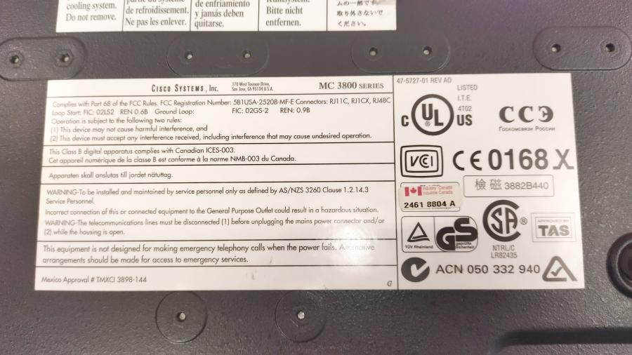 068-019-002 Концентратор CISCO MC3810 + DVM-E1 #12