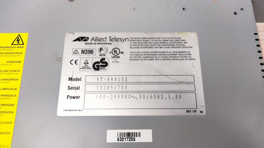 077-073-001 Маршрутизатор Allied Telesyn AR410S #11