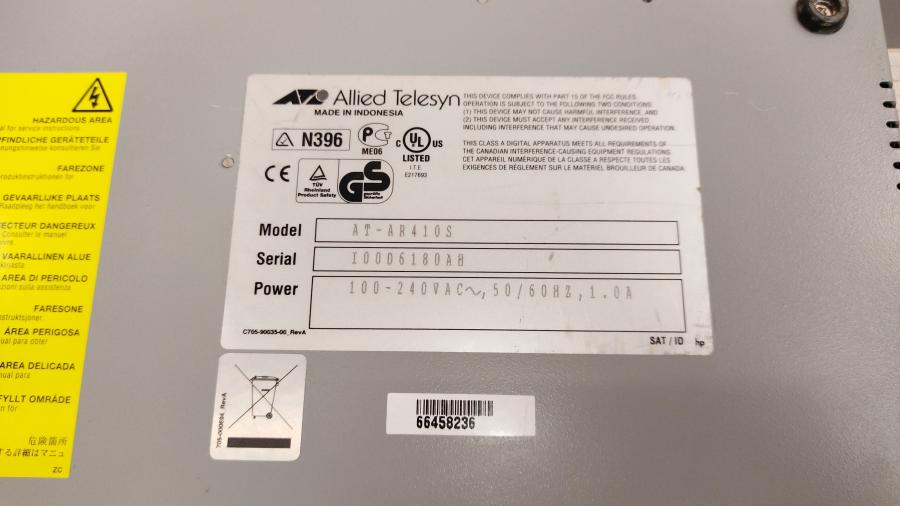 077-073-002 Маршрутизатор Allied Telesyn AR410S #11