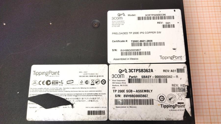 043-084-001 Межсетевой экран 3COM TippingPoint 200E #11