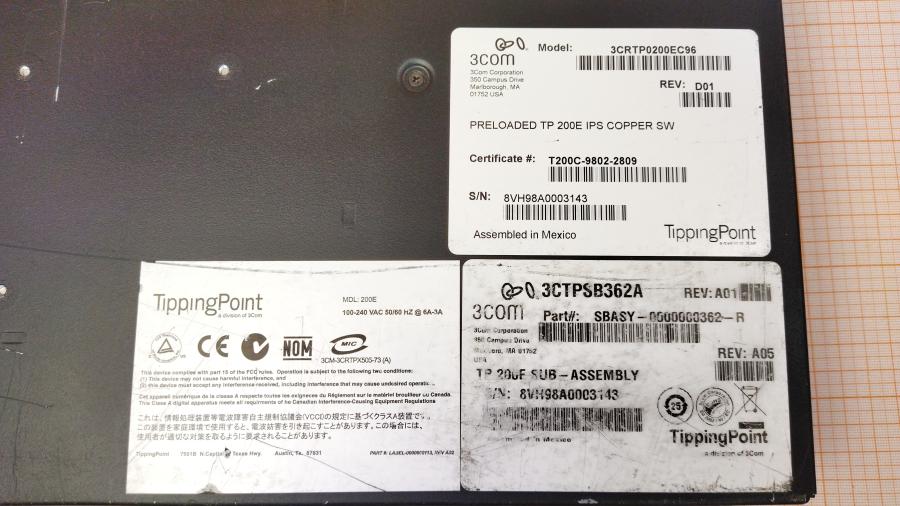 043-084-002 Межсетевой экран 3COM TippingPoint 200E #11