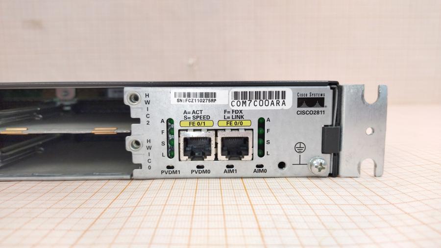 043-060-001 Маршрутизатор CISCO 2811 + NM-2CE1T1-PRI #12