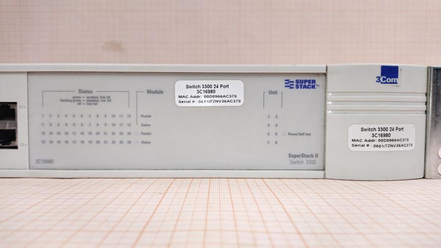 043-070-001 Коммутатор управляемый 3COM SuperStack2 3300 (3C16980) #4