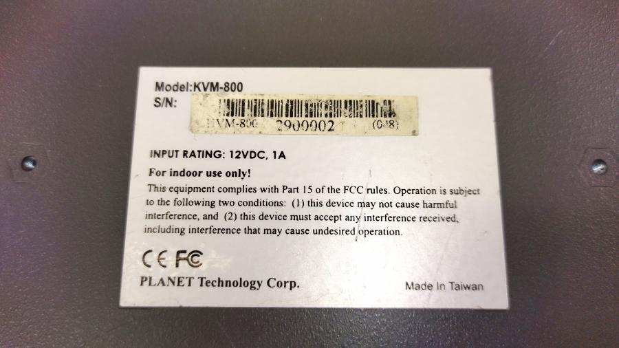 070-024-001 Свитч KVM PLANET KVM-800 #12