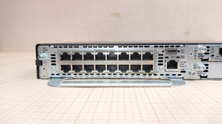 083-045-001 Маршрутизатор CISCO 2811 + NM-ESW-16 + VIC2-2FXS + VIC 1ADSL + VWIC2-1MFT-T1/E1 + VIC2-4FX0 #10