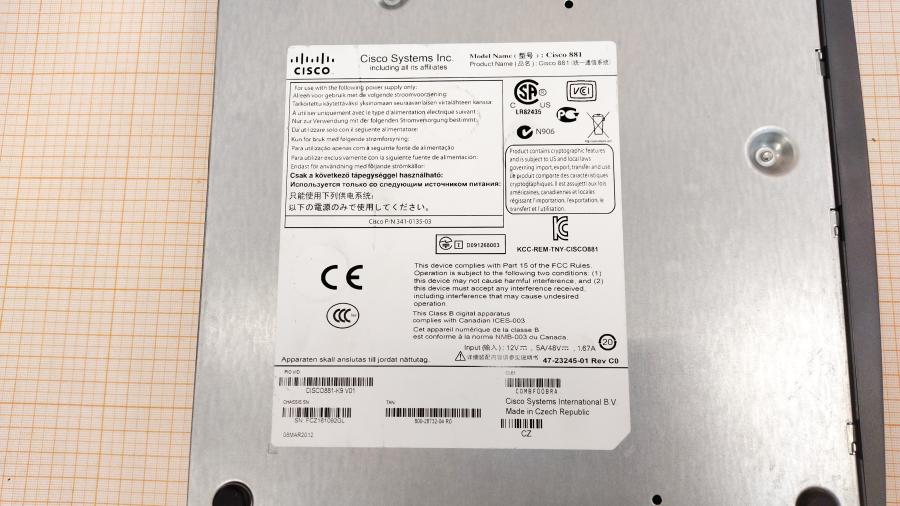 173-114-003 Маршрутизатор CISCO 881 #12