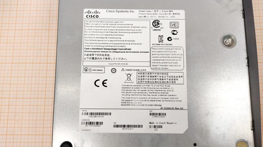 173-114-005 Маршрутизатор CISCO 881 #12