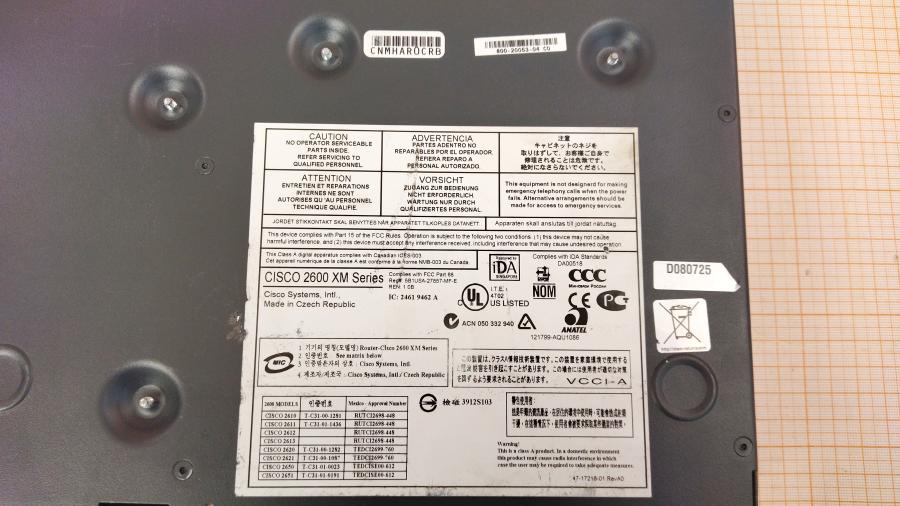 114-491-001 Маршрутизатор CISCO 2621XM + WIC-1T #12