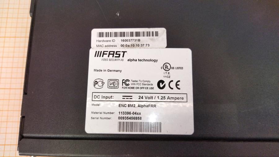 114-493-001 Видеорегистратор Fast ENC 8M2 #11