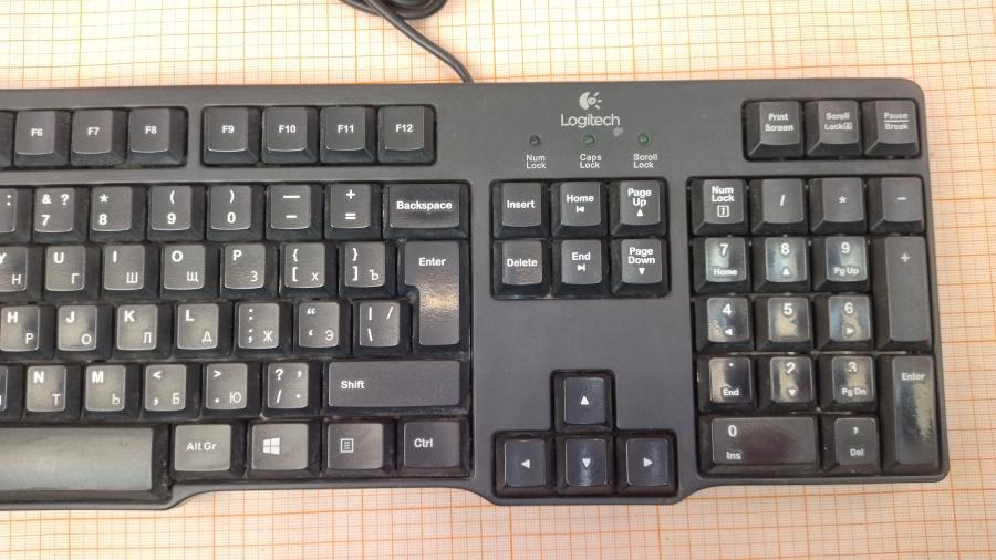066-157-001 Клавиатура проводная Logitech K100 #3