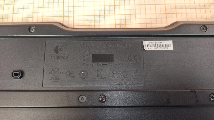 066-157-001 Клавиатура проводная Logitech K100 #5