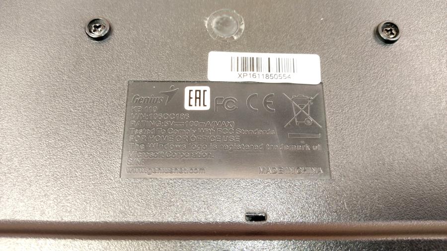 066-162-001 Клавиатура проводная Genius KB-110 #5