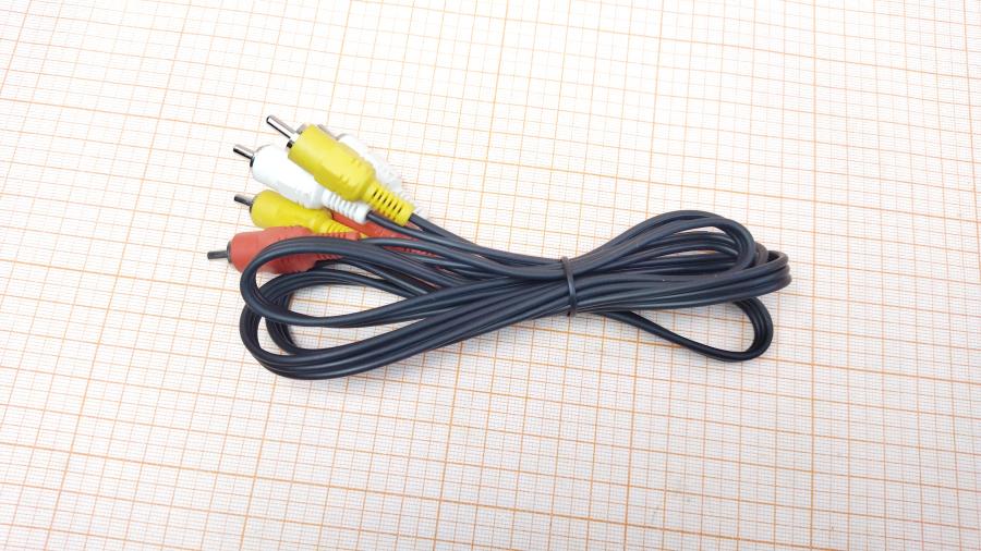 114-549-001 RCA video cable  1m/2x3RCA #1